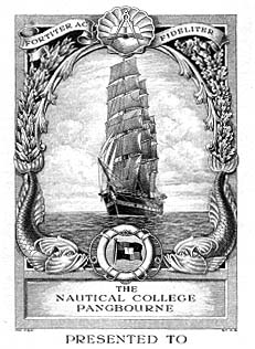Presentation plate to The Nautical College, Pangbourne